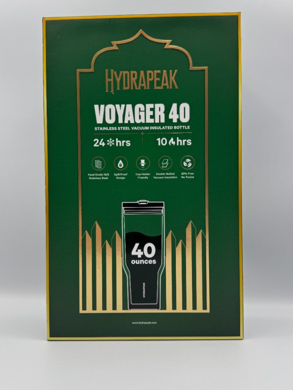 Hydrapeak Voyager 40 oz Limited Edition Wicked Elphaba Inspired Green Hot/Cold - Picture 7 of 13